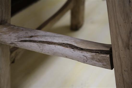 A rustic stool W.47cm